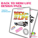 Back To Mom Life Design Pack | Digital Artwork from The Glitter Guy