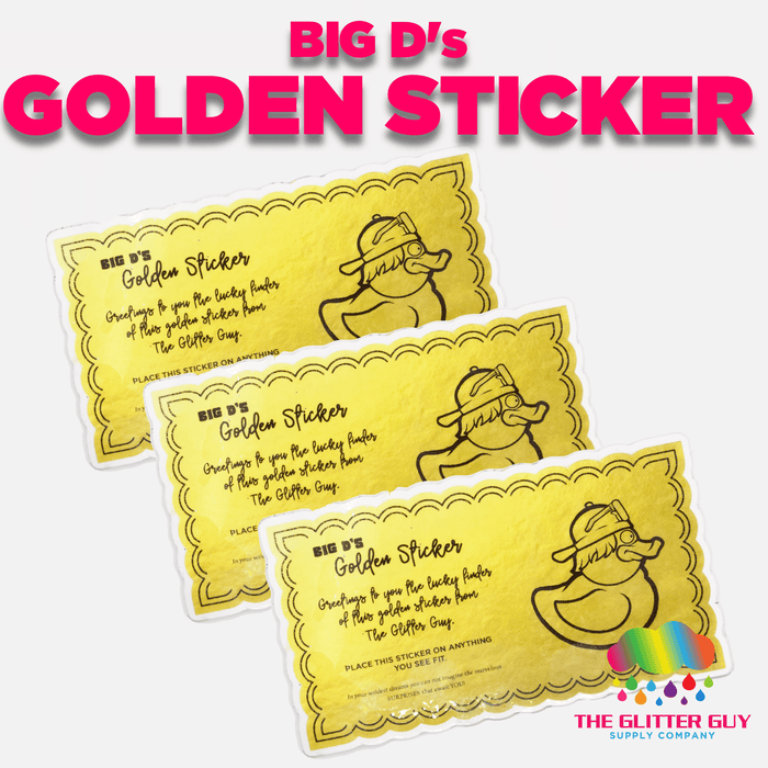 Big D's Golden Sticker | Sticker from The Glitter Guy