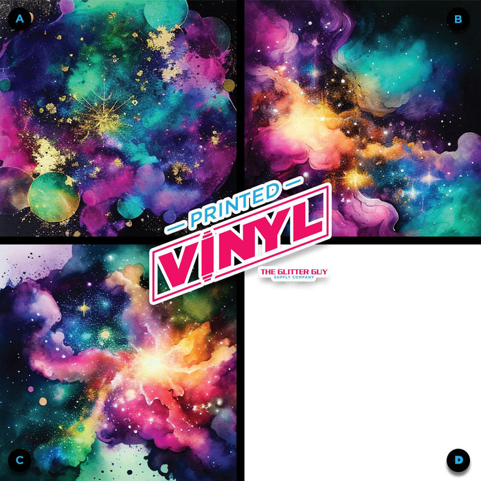 Printed Vinyl - Galaxy Clusters - Holographic