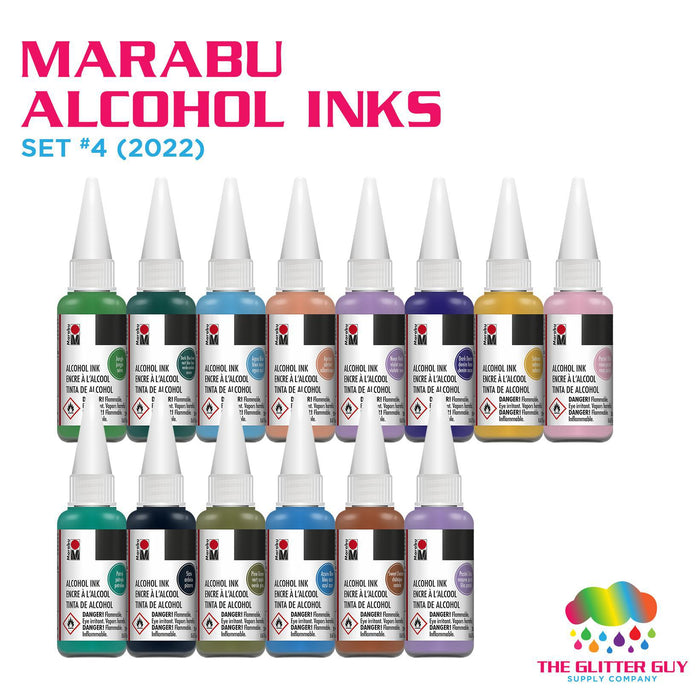 *NEW* Marabu Alcohol Ink Set 4 - The Glitter Guy