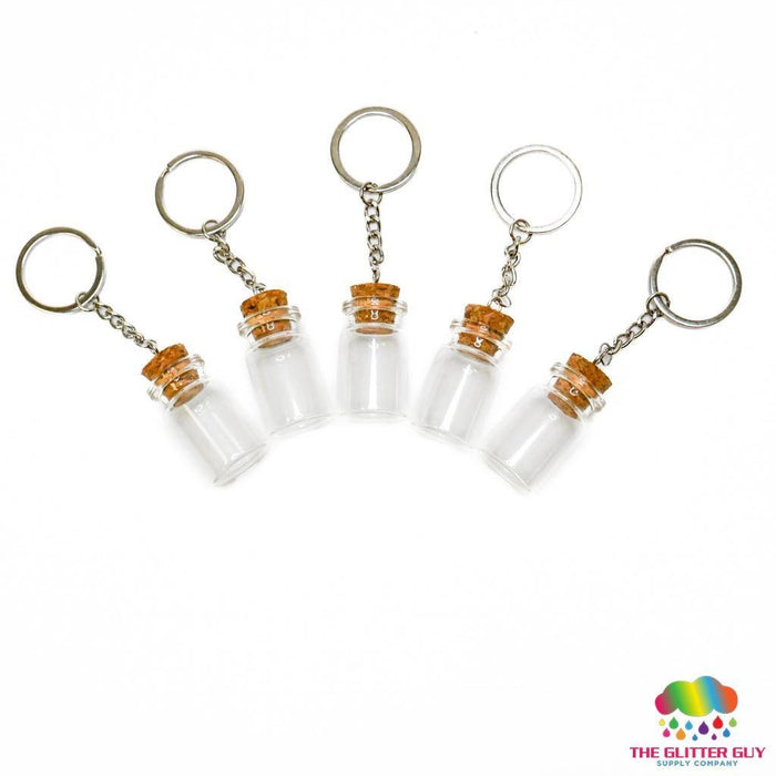 Cork Top Glass Vial Keychain | Blanks from The Glitter Guy