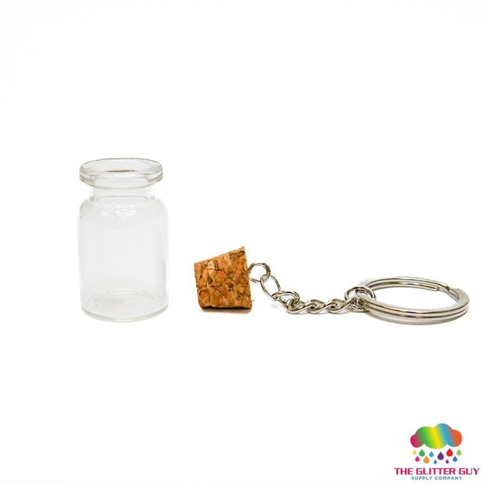 Cork Top Glass Vial Keychain | Blanks from The Glitter Guy