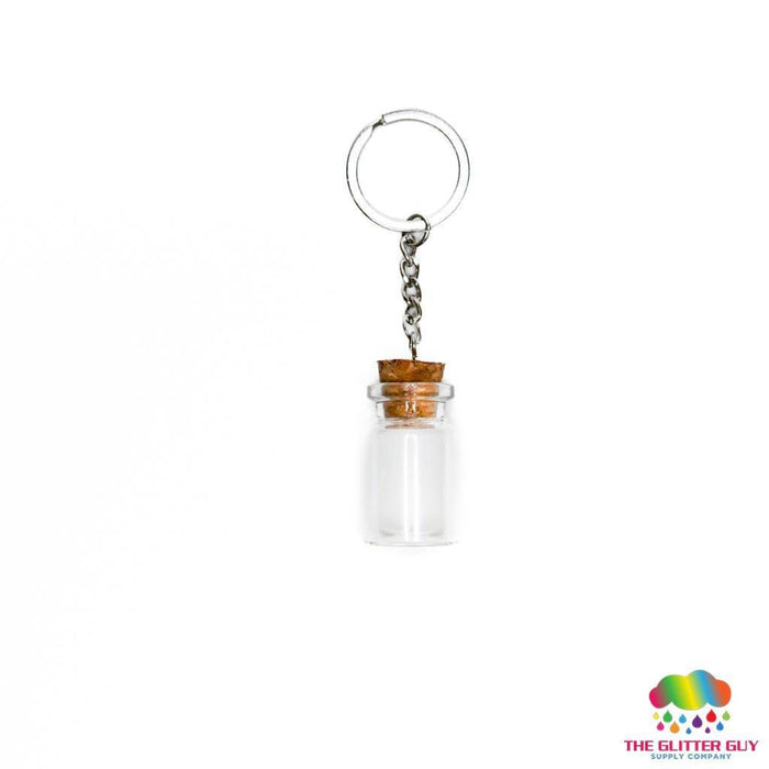 Cork Top Glass Vial Keychain | Blanks from The Glitter Guy