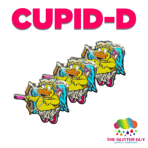 Cupid D Enamel Pin | Accessory from The Glitter Guy