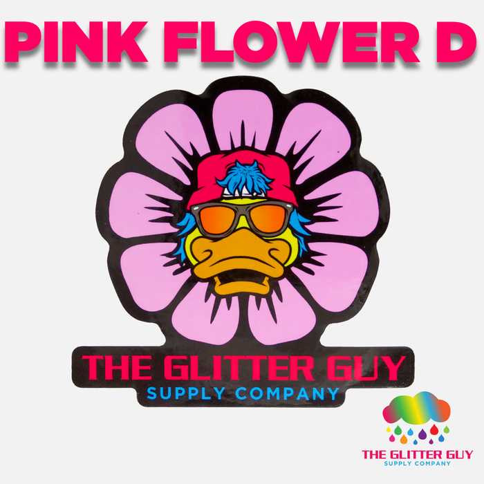 Pink Flower D Sticker