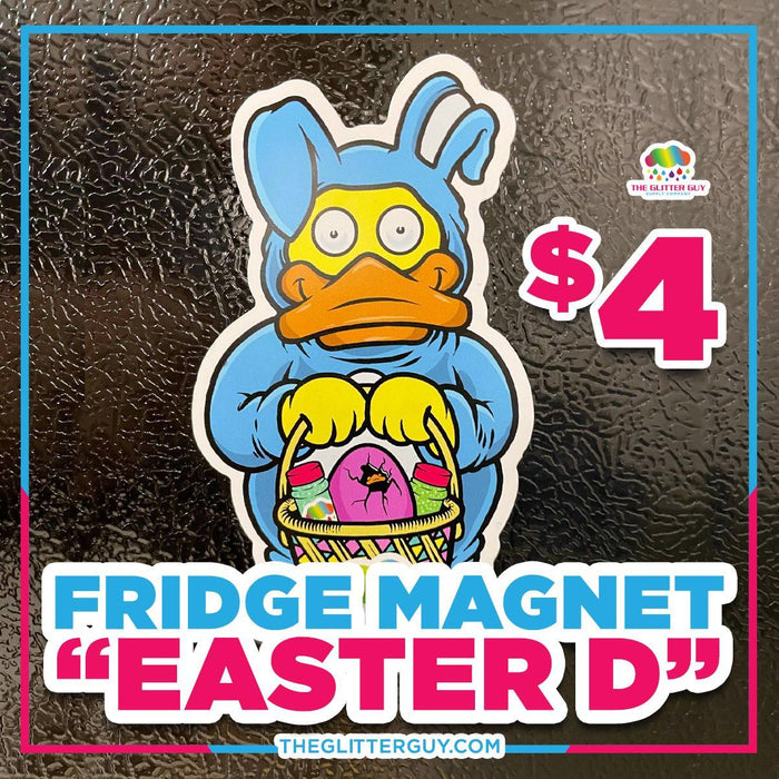 Easter D Fridge Magnet - The Glitter Guy