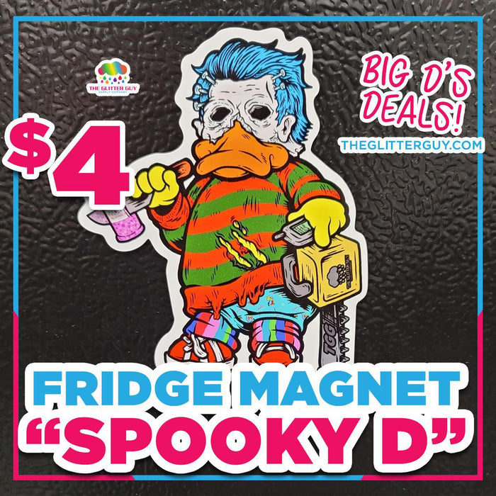Spooky D Fridge Magnet - The Glitter Guy