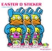 Easter D Sticker | Sticker from The Glitter Guy