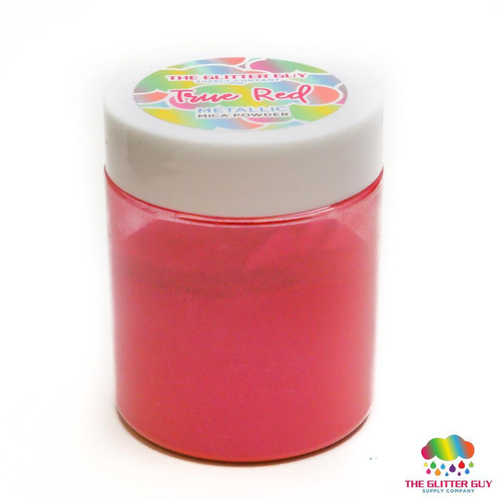 Metallic Series Mica Powder - True Red 28g Jar