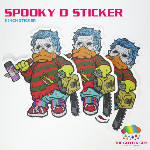 Spooky D Sticker - The Glitter Guy