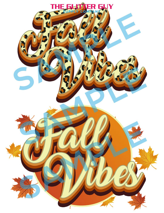 Fall Vibes Design | Digital Download from The Glitter Guy