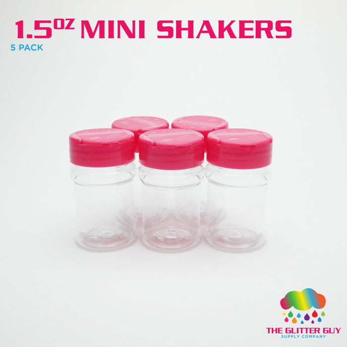 Mini Glitter Shakers - 5 Pack - The Glitter Guy