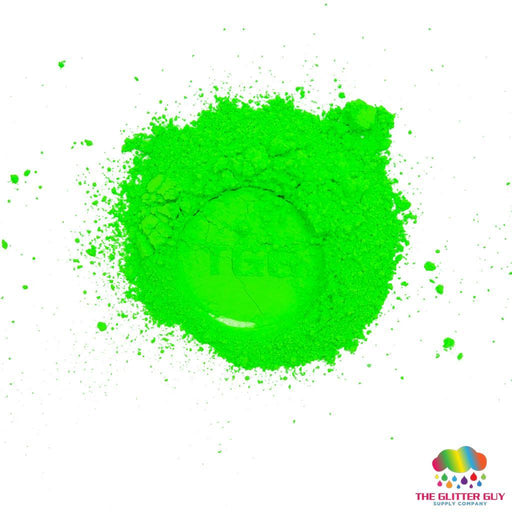 Fluorescent Series Mica Powder - Green | Mica Powder from The Glitter Guy