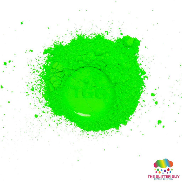 Fluorescent Series Mica Powder - Green | Mica Powder from The Glitter Guy