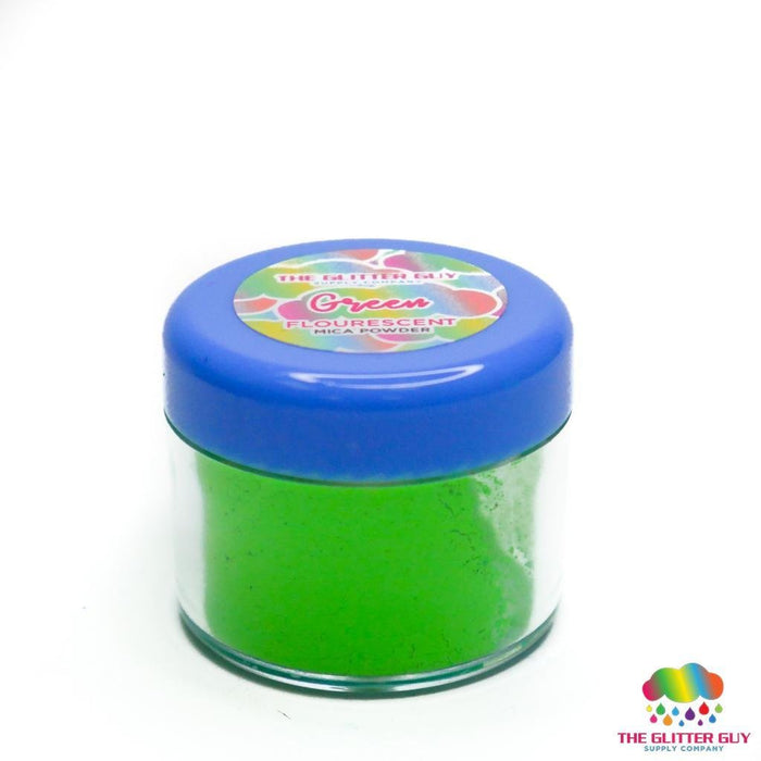 Fluorescent Series Mica Powder - Green | Mica Powder from The Glitter Guy