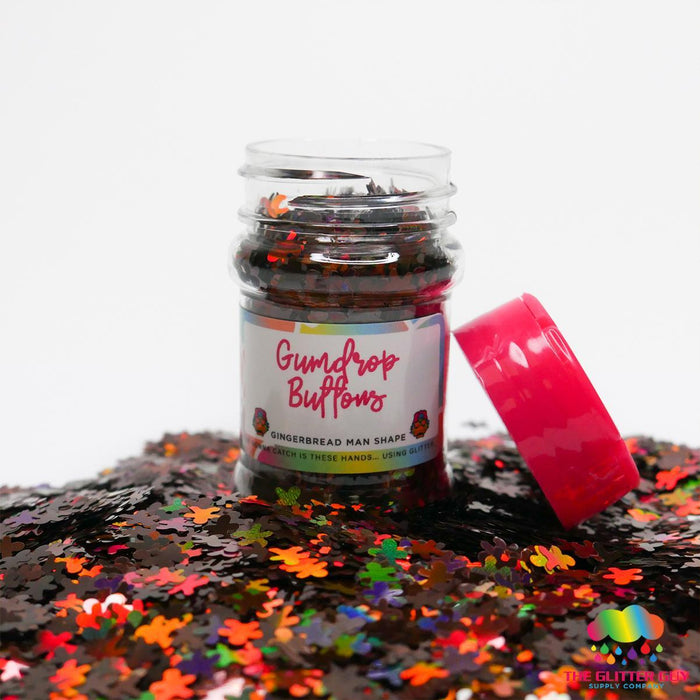 Gumdrop Buttons | Glitter Shape from The Glitter Guy