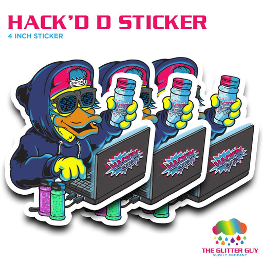 Hack'd D Sticker | Sticker from The Glitter Guy