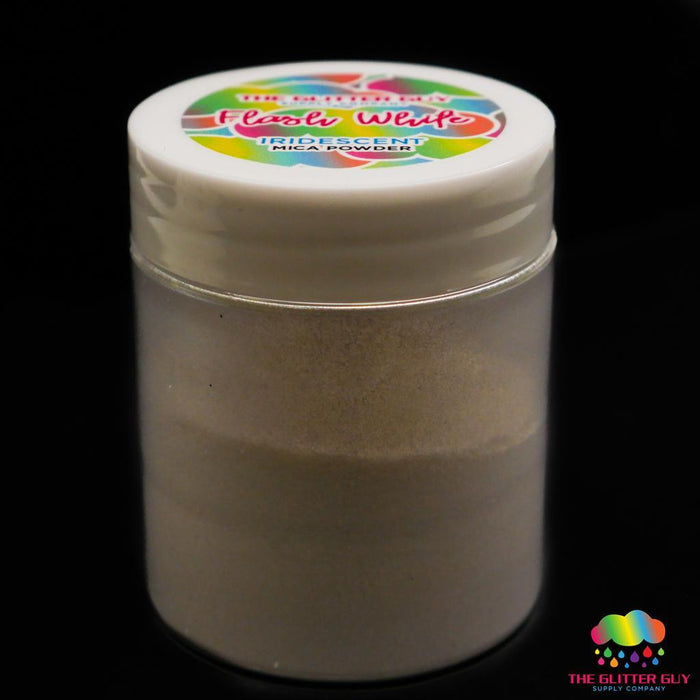 Iridescent Series Mica Powder - Flash White | Mica Powder from The Glitter Guy