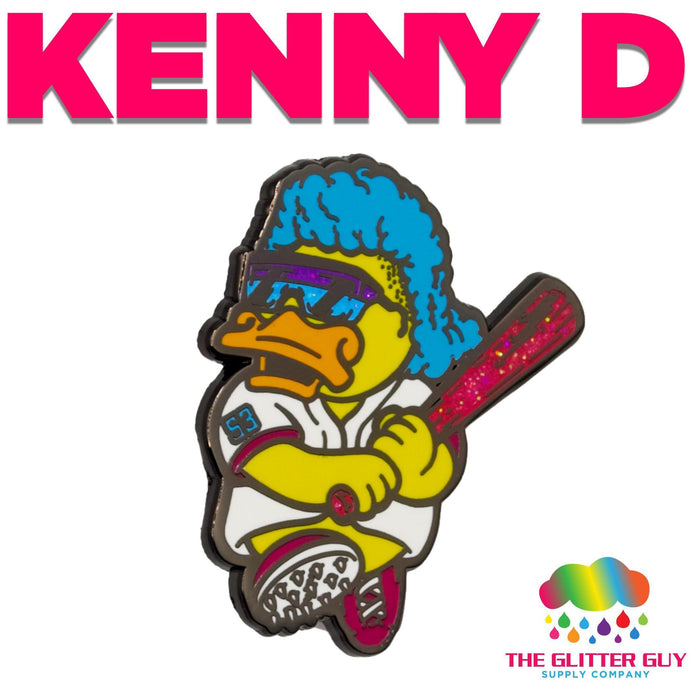 Kenny D Enamel Pin | Accessory from The Glitter Guy
