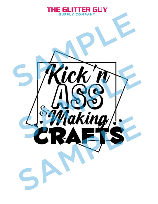 Kick'n Ass Design | Digital Artwork from The Glitter Guy