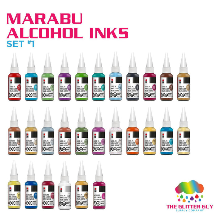 Marabu Alcohol Ink Set 1 | Alcohol Ink from The Glitter Guy