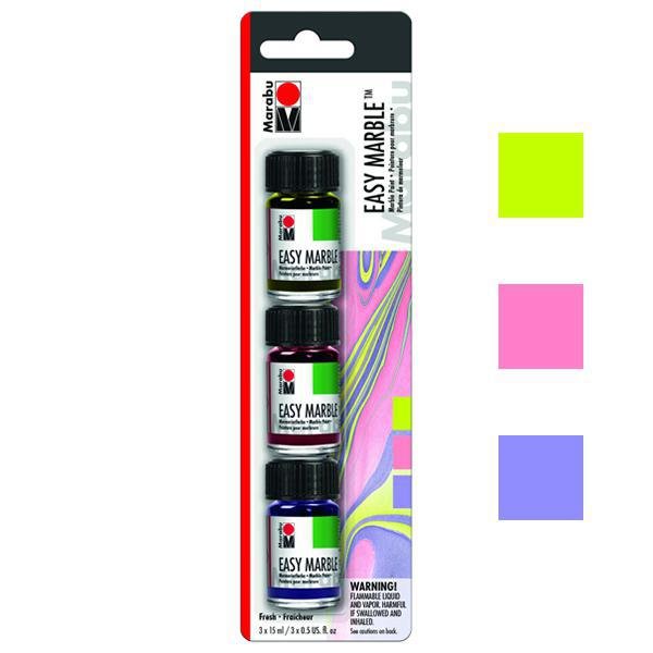 Marabu Easy Marble Trial 3 Pack Kits | Easy Marble from The Glitter Guy