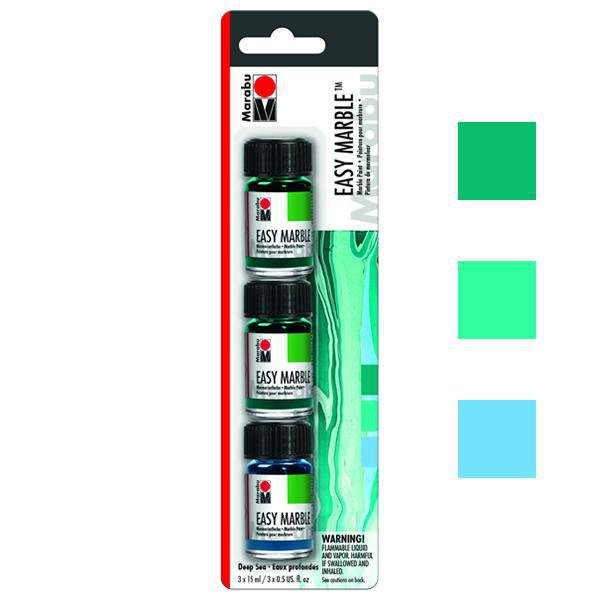 Marabu Easy Marble Trial 3 Pack Kits | Easy Marble from The Glitter Guy