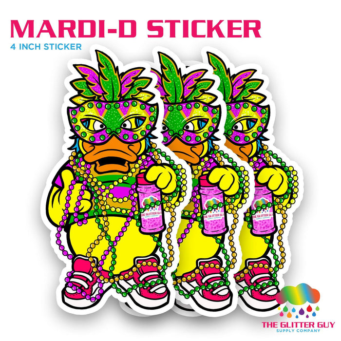Mardi - D Sticker | Sticker from The Glitter Guy