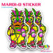 Mardi - D Sticker | Sticker from The Glitter Guy