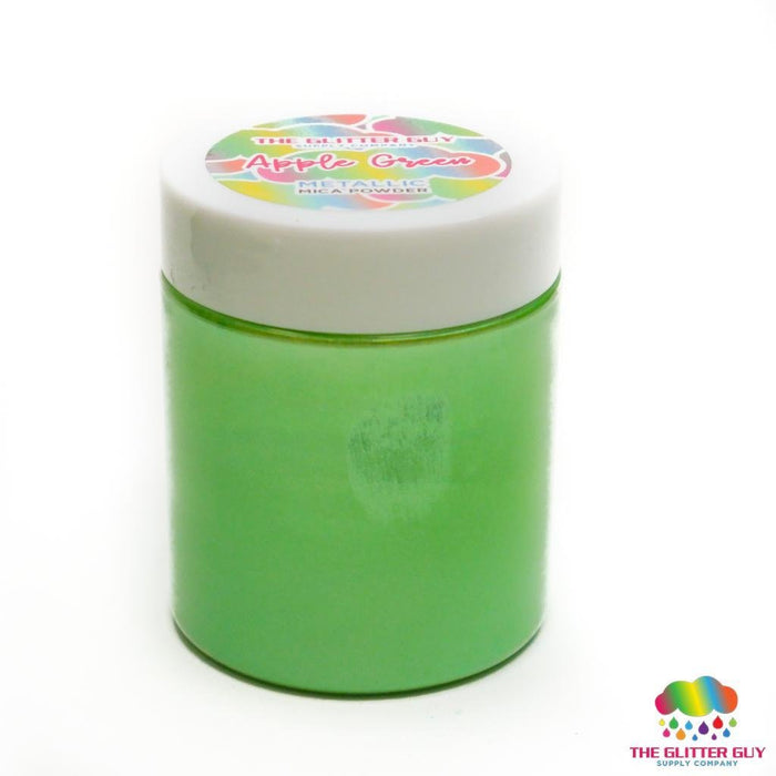 Metallic Series Mica Powder - Apple Green | Mica Powder from The Glitter Guy