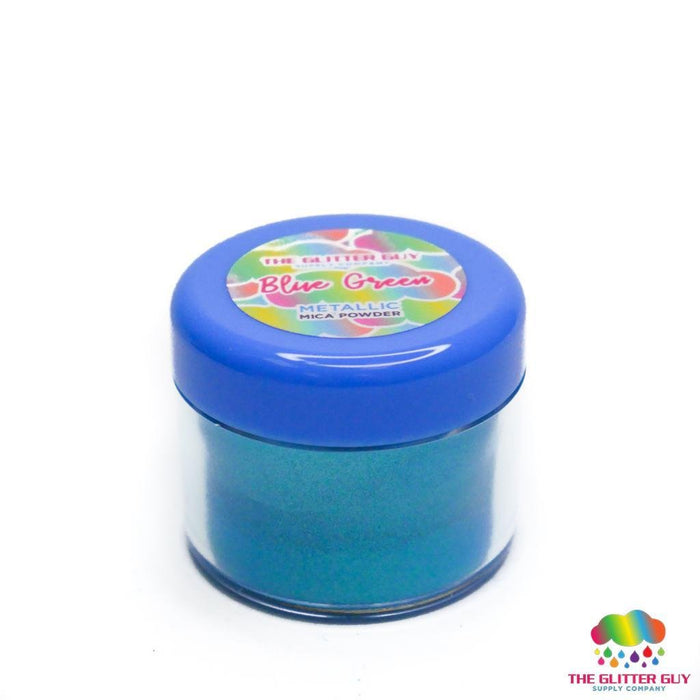 Metallic Series Mica Powder - Blue Green | Mica Powder from The Glitter Guy