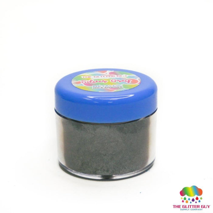 Metallic Series Mica Powder - Silver Grey | Mica Powder from The Glitter Guy