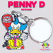 Penny D Enamel Keychain | Accessory from The Glitter Guy