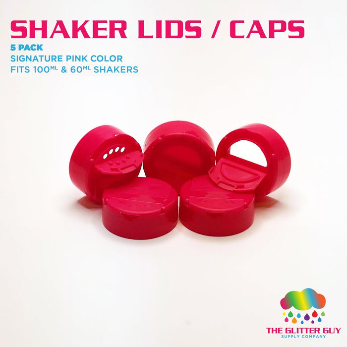 Pink Shaker Lids / Caps | Empty Shaker from The Glitter Guy