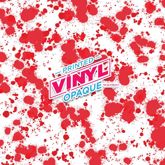 Printed Vinyl - Blood Splatter | Printed Vinyl from The Glitter Guy