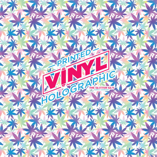 Printed Vinyl - Canna Rainbow - Holographic | Printed Vinyl from The Glitter Guy