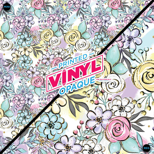 Printed Vinyl - Flower Stash | Printed Vinyl from The Glitter Guy
