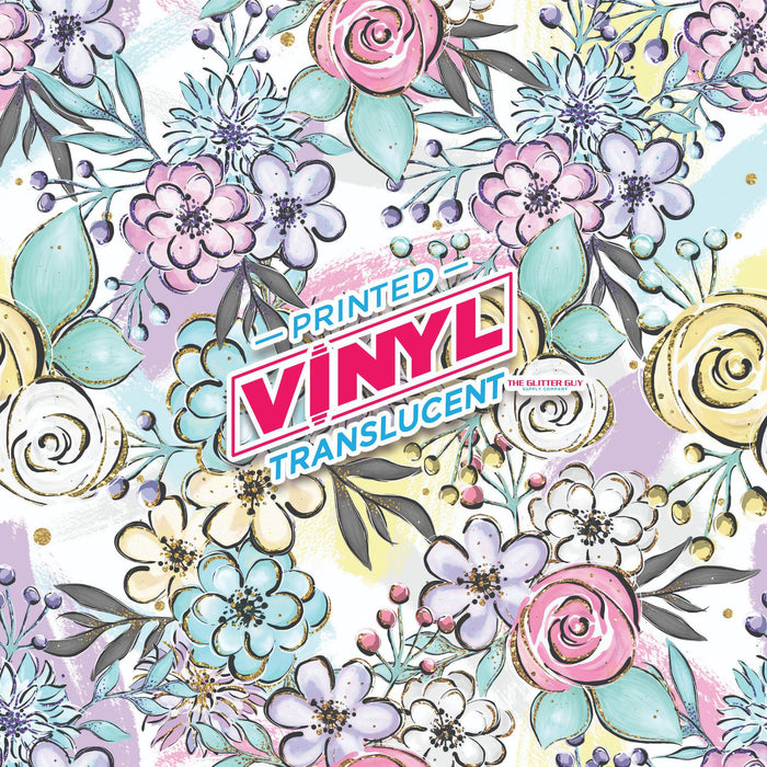 Printed Vinyl - Flower Stash | Printed Vinyl from The Glitter Guy