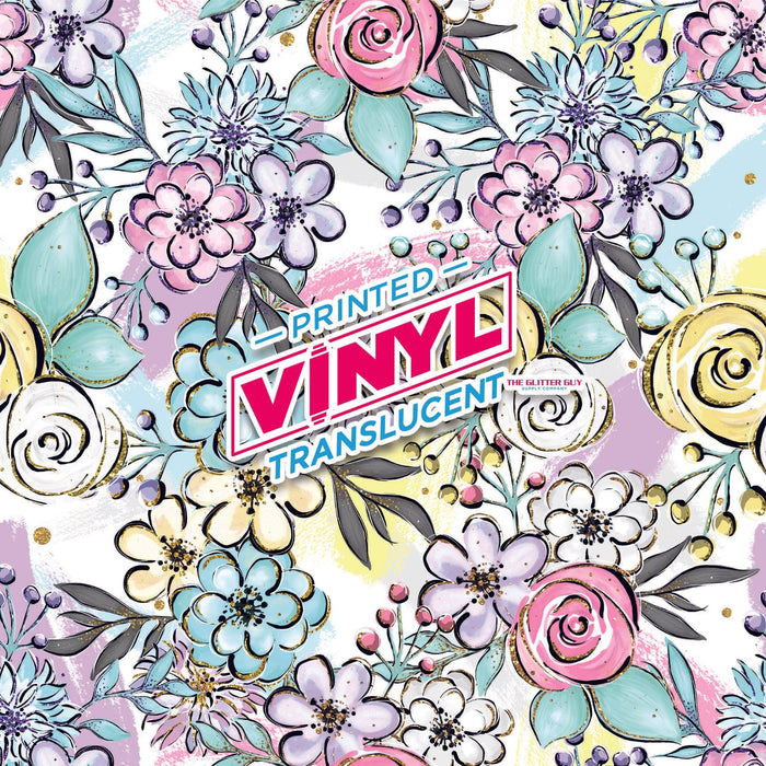 Printed Vinyl - Flower Stash | Printed Vinyl from The Glitter Guy