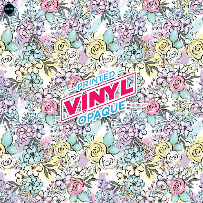 Printed Vinyl - Flower Stash | Printed Vinyl from The Glitter Guy