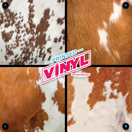 Printed Vinyl - Moo Hide | Printed Vinyl from The Glitter Guy