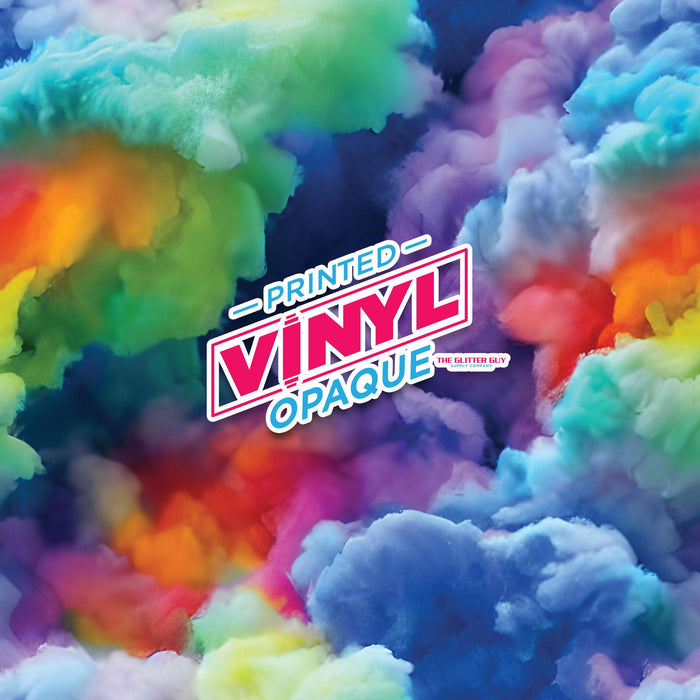 Printed Vinyl - Rainbow Clouds | Printed Vinyl from The Glitter Guy