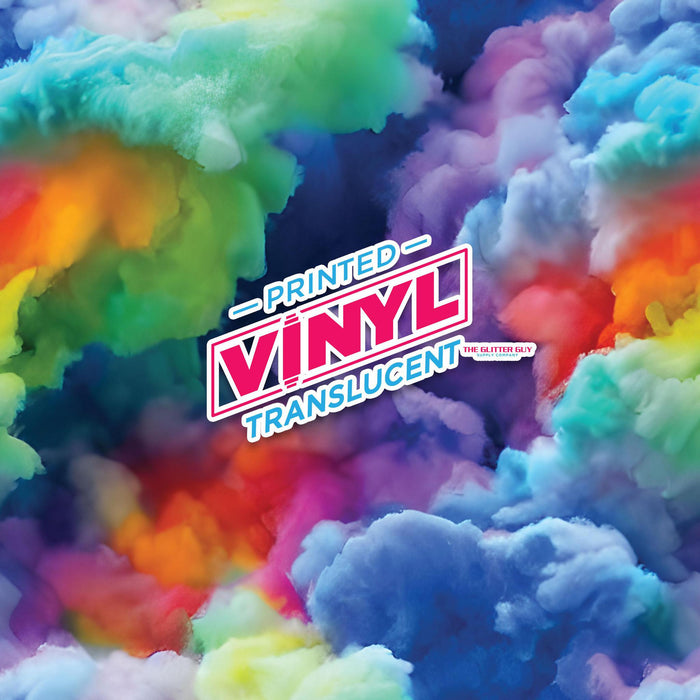 Printed Vinyl - Rainbow Clouds | Printed Vinyl from The Glitter Guy