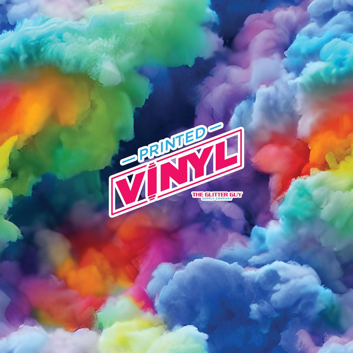 Printed Vinyl - Rainbow Clouds | Printed Vinyl from The Glitter Guy