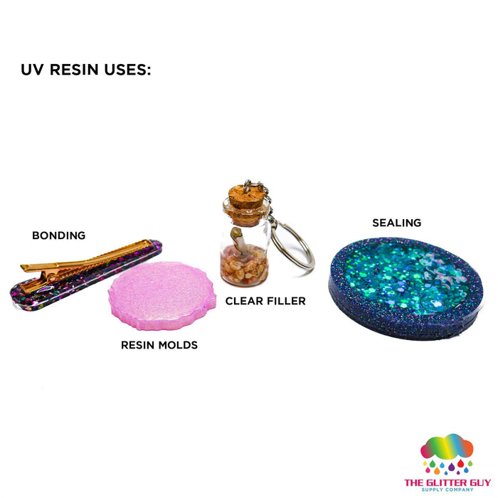Professional Grade UV Resin 500g (17.63oz) Bottle | Uv Resin from The Glitter Guy