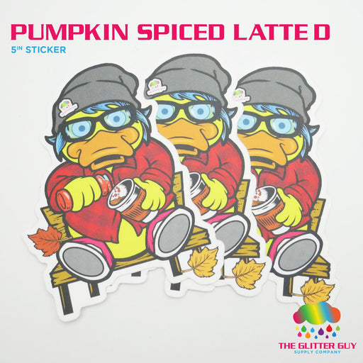 Pumpkin Spiced Latte D Sticker | Sticker from The Glitter Guy