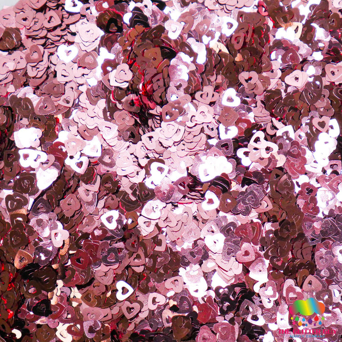 Rose Gold Heart Throb | Glitter Shape from The Glitter Guy