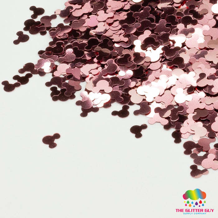 Rose Gold Mice | Glitter Shape from The Glitter Guy