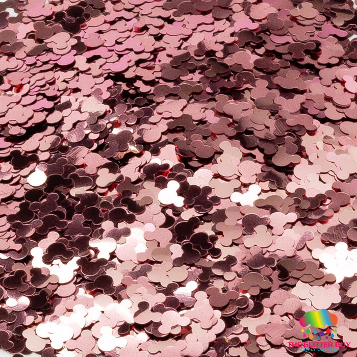 Rose Gold Mice | Glitter Shape from The Glitter Guy