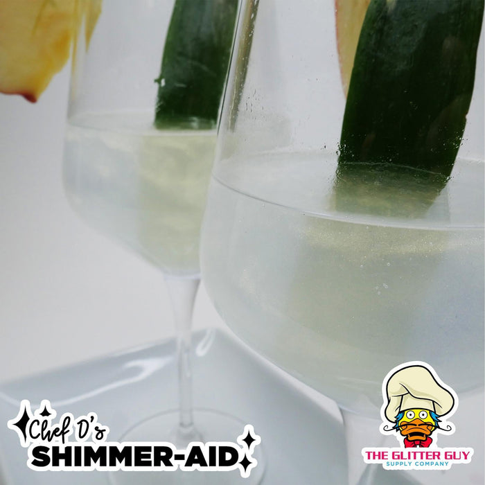 Shimmer - aid Edible Glitter Gold PEARL | Edible from The Glitter Guy